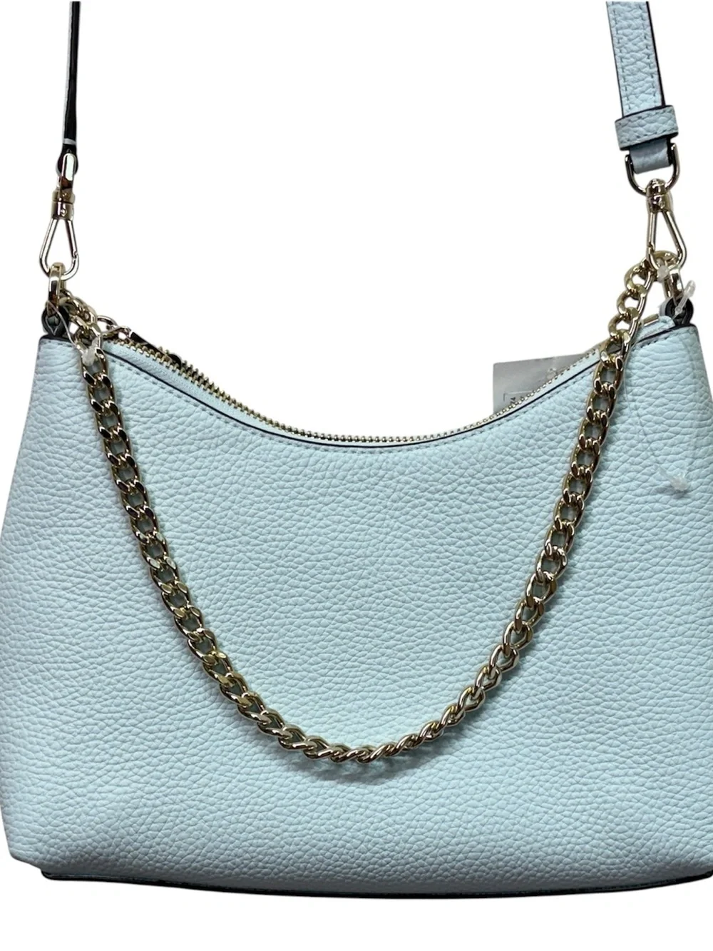 Kate Spade New York Pebbled Leather Convertible Crossbody Bag in Crisp Sky NWT‎